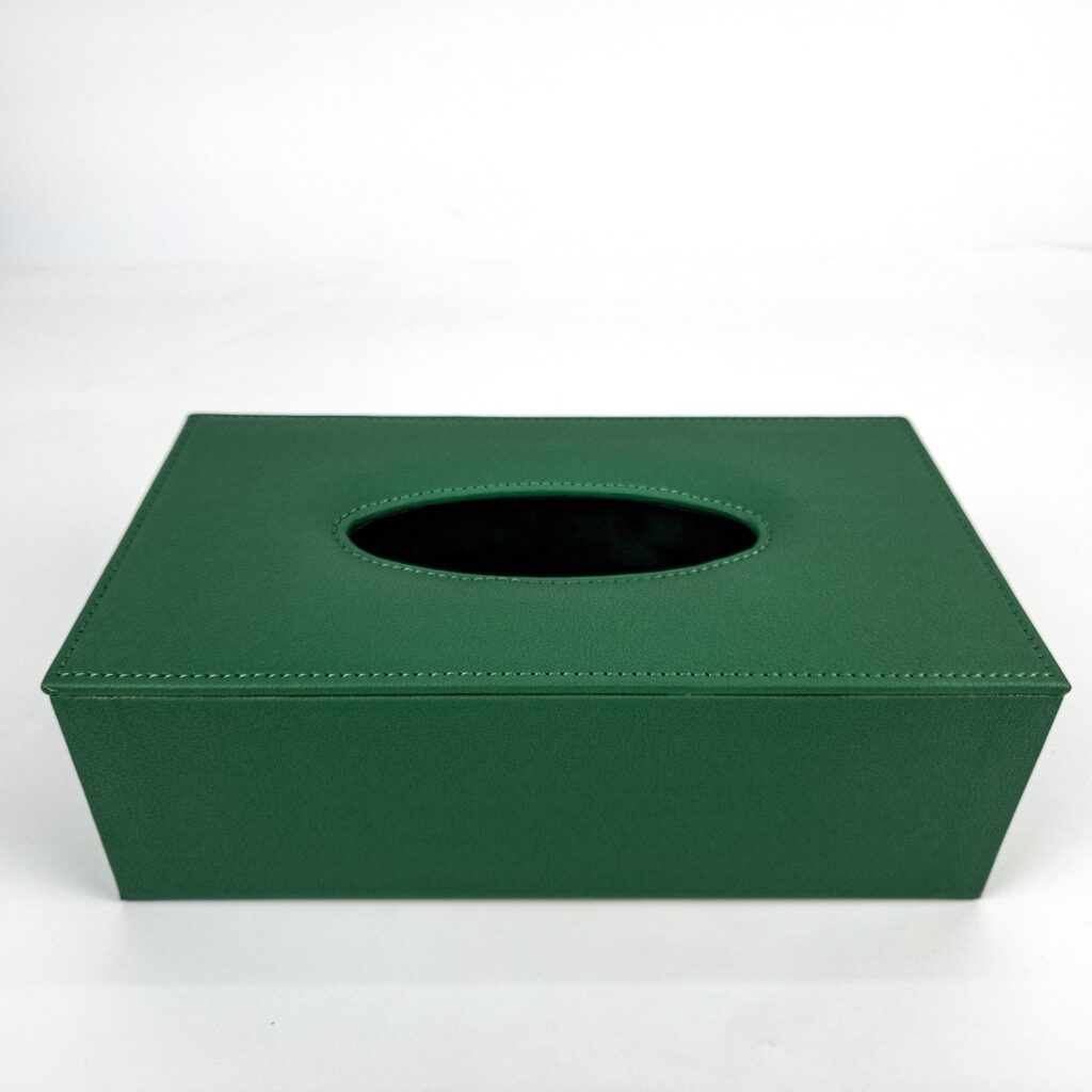 Leather Tissue Box Manufacturer | BoxartDubai.com-Box leather gift box